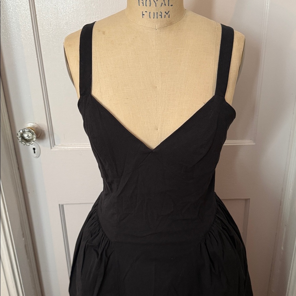 NWOT Women’s Strappy Fit and Flare Midi Dress Baby Future Collective - Picture 4 of 7